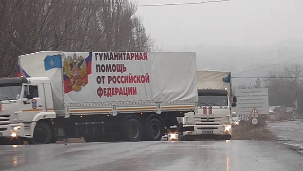 Колонны грузовиков замечены на границе Украины с Ростовской областью