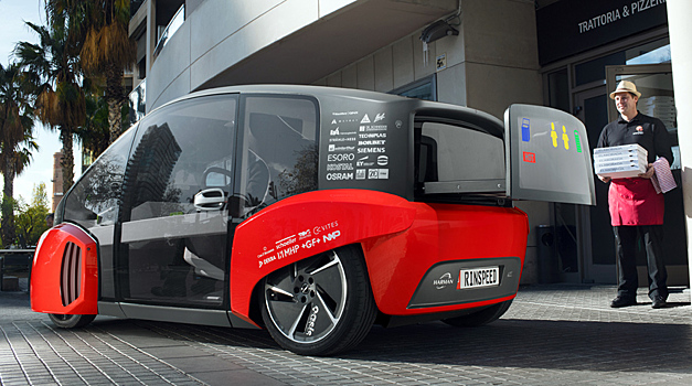 В беспилотном Rinspeed Oasis используются российские технологии