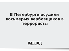 В Петербурге осудили восьмерых вербовщиков в террористы