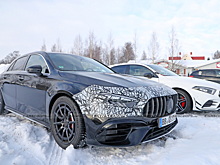 Обновленный Mercedes-AMG A45 2023 года вышел на тестовые испытания без сенсорной панели MBUX