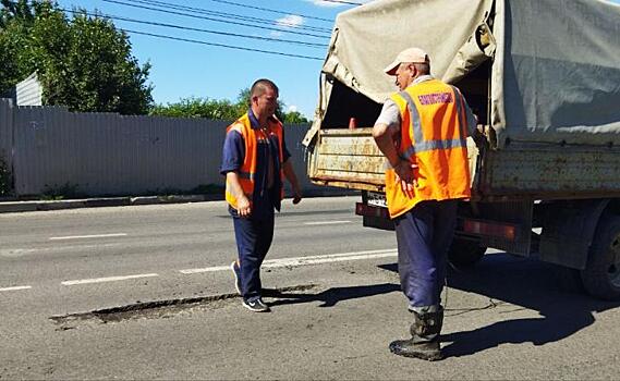 В Курске начался ремонт дороги на улице Аэродромной