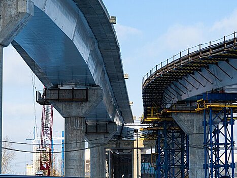 Собянин осмотрел ход реконструкции развязки на пересечении МКАД и Алтуфьевского шоссе