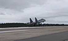 Участие бомбардировщики Ту-22М3 в учениях над Белоруссией попало на видео
