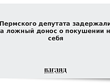 Пермского депутата задержали за ложный донос о покушении на себя