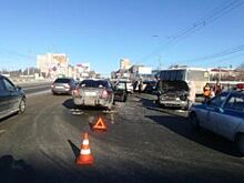 Пассажир попал в больницу после столкновения трёх автомобилей в Челябинске