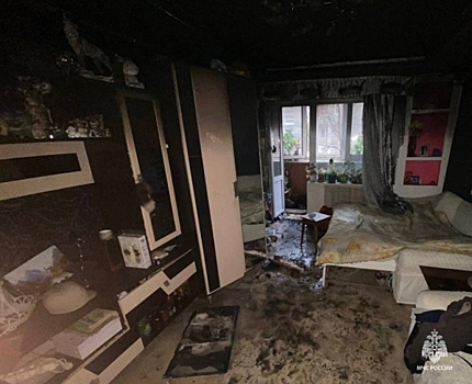 В Волгограде пожарные за 11 минут ликвидировали возгорание в квартире