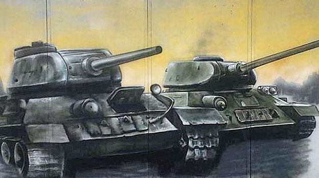 Ко Дню Победы уличные художники Краснодара нарисуют на городских зданиях два танка Т-34