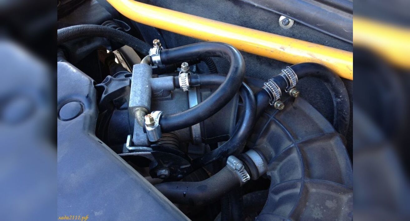 Как поменять шланги охлаждения дроссельной заслонки 2112 - 80 фото