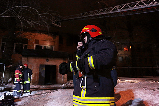 Пожар произошел в административном здании в центре Москвы