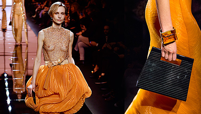 Оранжевый — новый черный в коллекции Giorgio Armani Privé