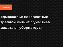 В Подмосковье неизвестные обстреляли митинг с участием кандидата в губернаторы