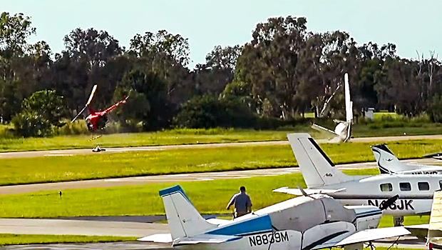 Момент столкновения самолета с вертолетом во Флориде попал на видео