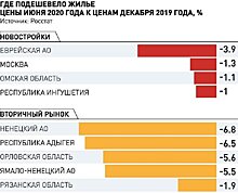 В России в первом полугодии 2020 года упали объемы ввода жилья