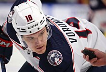 Воронков дебютирует в НХЛ в матче с «Монреалем». Форвард тренировался в 4-м звене «Коламбуса» и 2-й спецбригаде большинства