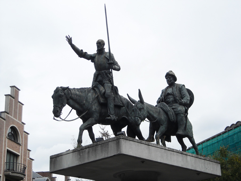 Памятник Дон Кихоту и Санчо Пансе, Брюссель, Бельгия