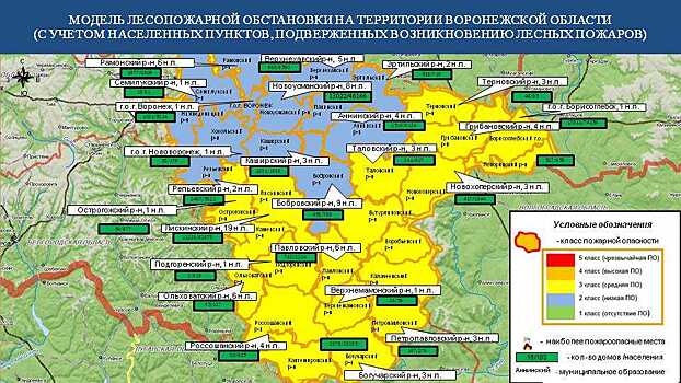 Воронежские спасатели предупредили о возможных лесных пожарах