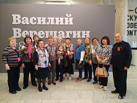 Выставку художника Василия Верещагина посетили пенсионеры из Бутырского района