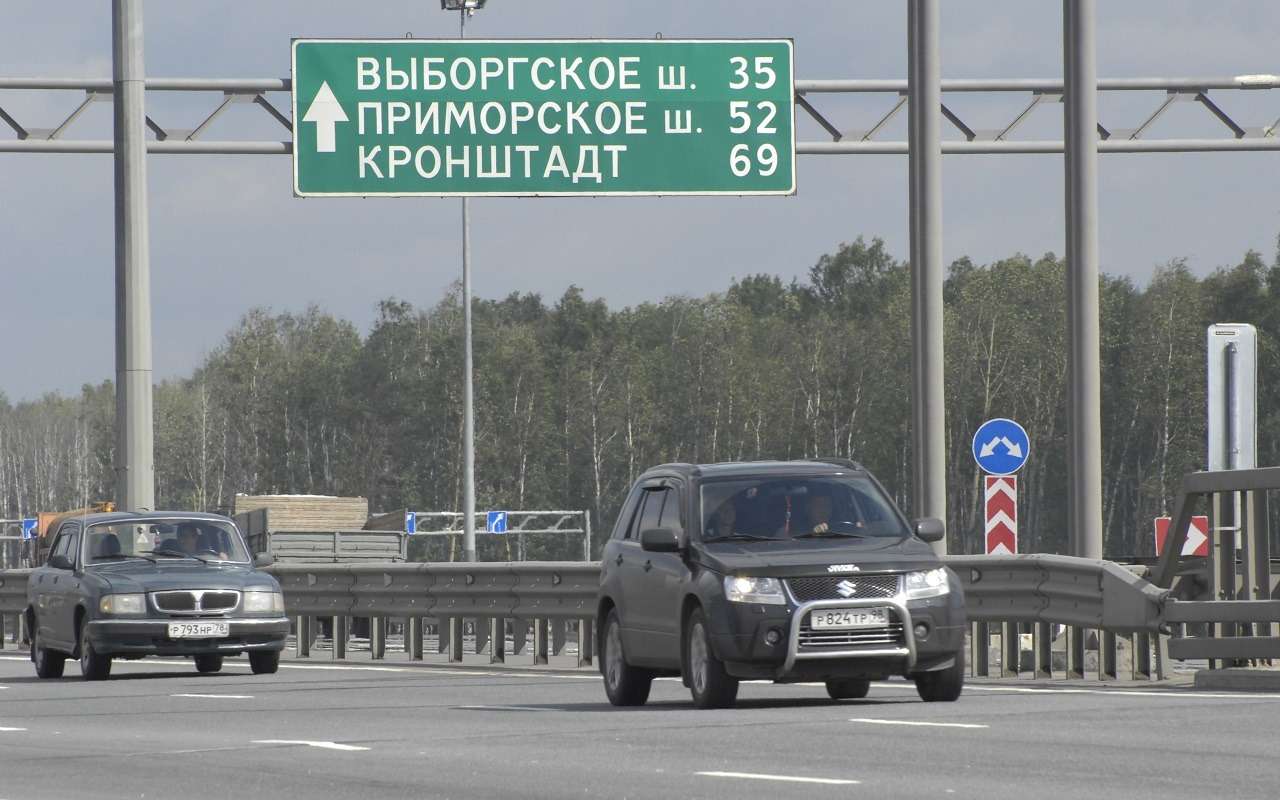 КАД полностью перекроют в одну сторону возле Кронштадта