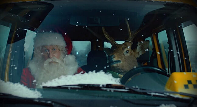 Bolt сравнил плохих водителей такси с оленями в зимней рекламной кампании