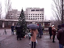 В Припяти нарядили новогоднюю елку