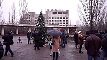 В Припяти нарядили новогоднюю елку