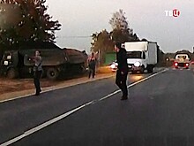 Стрельба на дороге в Подмосковье попала на видео