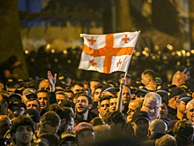 Полиция Грузии задержала 20 человек на митинге против закона об иноагентах