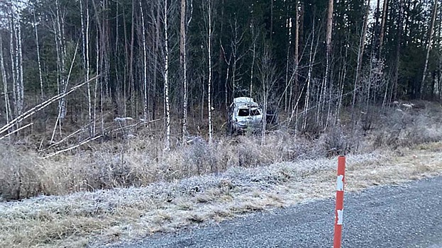 Автомобиль с детьми съехал в кювет в Тюменской области