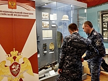 Волгоградские росгвардейцы побывали на выставке «Войска НКВД за линией фронта»