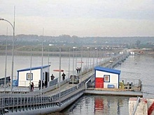 Понтонный мост в кузбасском городе откроется для движения легковых автомобилей