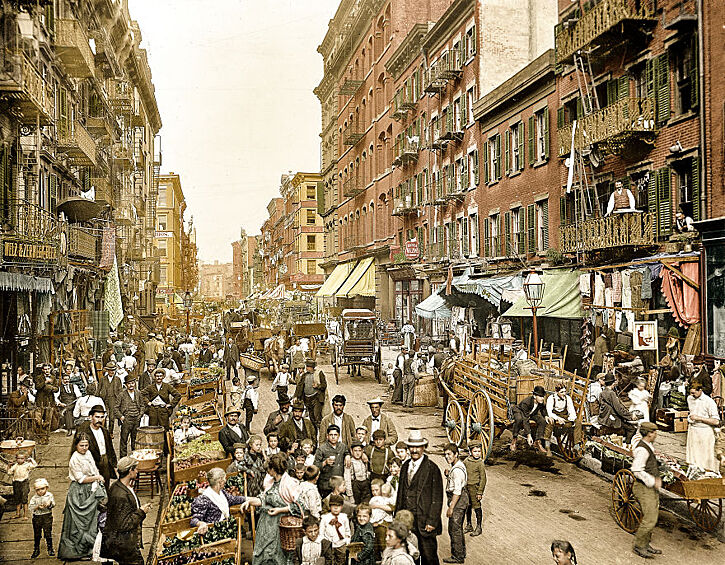 Mulberry Street, Нью-Йорк, 1900