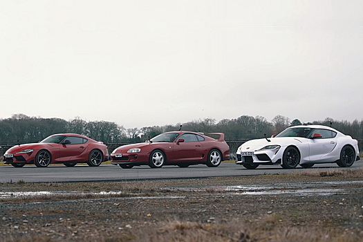 Видео: старая и новые Toyota Supra сразились в дрэге