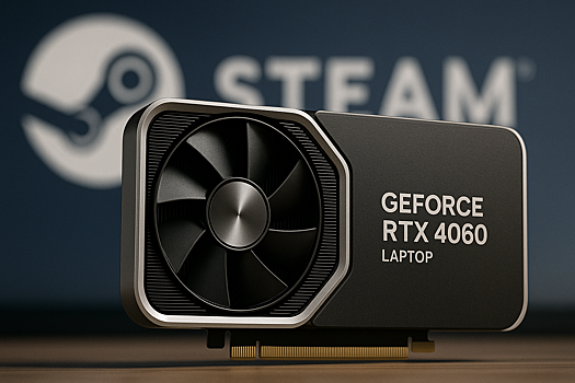 Самой популярной видеокартой среди игроков в Steam стала мобильная RTX 4060