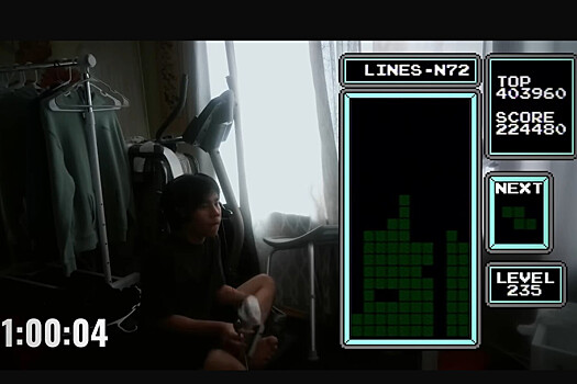 Подросток побил шесть мировых рекордов и набрал 16,7 млн очков в Tetris