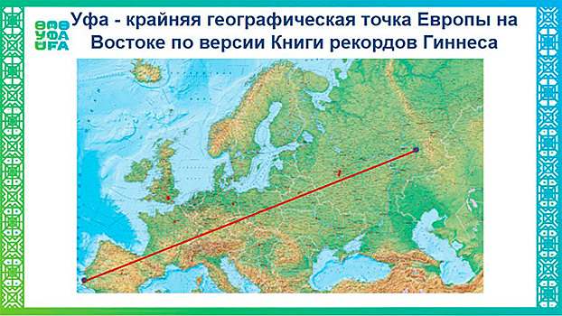 В Уфе планируют установить знак города как крайней географической точки Европы