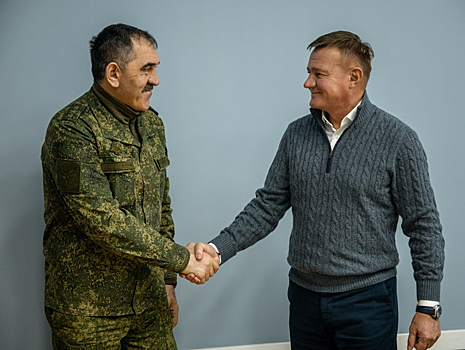 Курский губернатор встретился с замминистра обороны Юнус-Беком Евкуровым