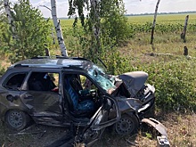 Водитель погиб, женщина в больнице: в Самарской области «Лада Калина» съехала в кювет