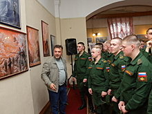 В ЦОК ВКС открылась выставка «Подъемная сила» художника-педагога Сергея Демиденко, посвященная Воздушно-космическим силам России