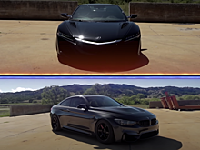 Acura NSX и BMW M4 сравнили в дрэг-рейсинге