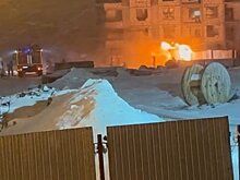 На стройке около «Коллажа» случился пожар
