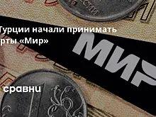 В Турции начали принимать карты «Мир»