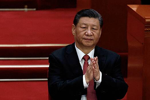 Перед консульством Китая растоптали изображение Си Цзиньпина