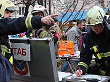 Здание Очаковских бань загорелось на западе столицы