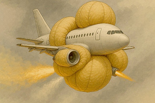 Индийские инженеры представили проект самолета с внешними подушками безопасности