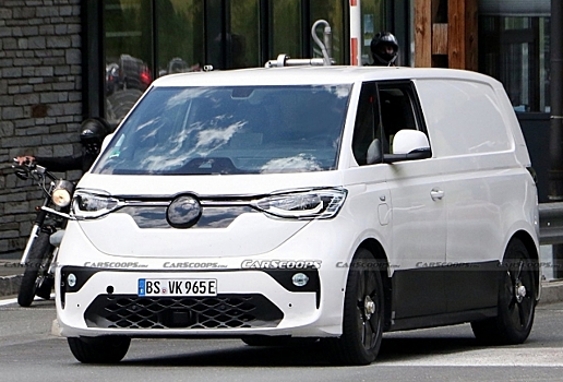 Volkswagen тестирует электрофургон ID Buzz в Альпах
