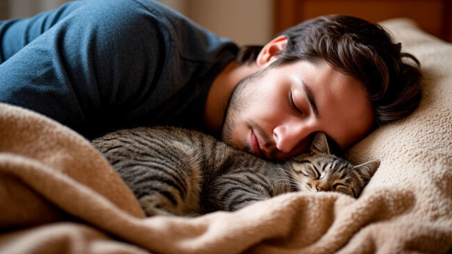 Ветврач предупредил россиян о возможных рисках сна с кошкой