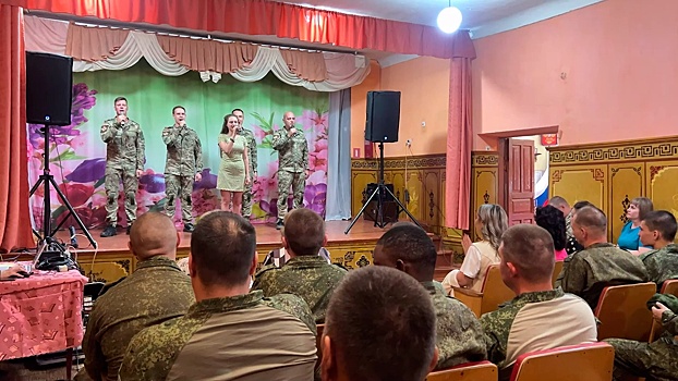 Военный ансамбль сыграл для мотострелков в зоне СВО