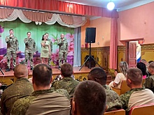 Военный ансамбль сыграл для мотострелков в зоне СВО