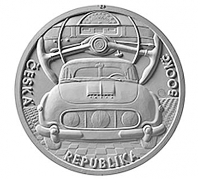 Татра 603 на монете 500 крон