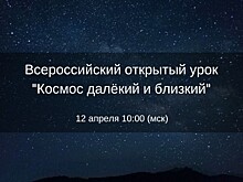 Около 30 млн человек посмотрели открытый урок "Космос далекий и близкий"